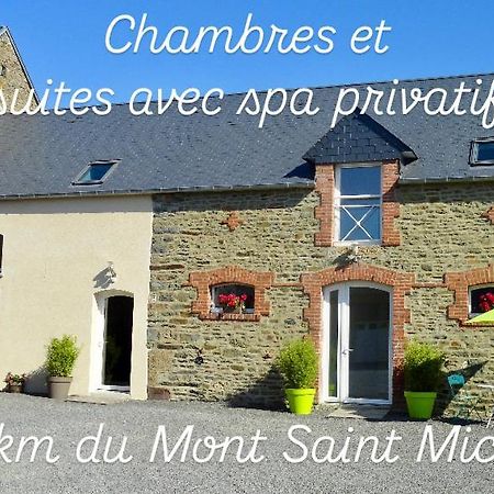 Courtils Le Relais De La Hardiesse 6Km Mont St Michel - Chambres Doubles - Suite Spa Privatif المظهر الخارجي الصورة