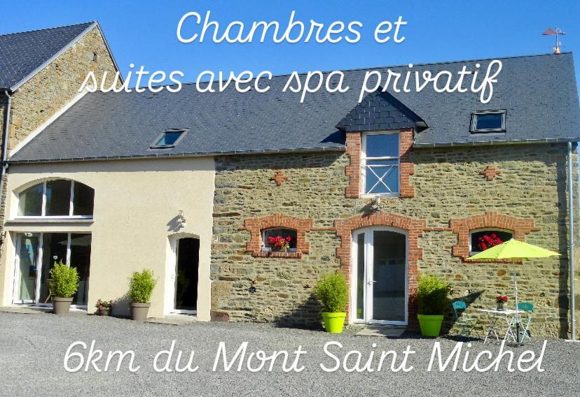 Courtils Le Relais De La Hardiesse 6Km Mont St Michel - Chambres Doubles - Suite Spa Privatif المظهر الخارجي الصورة